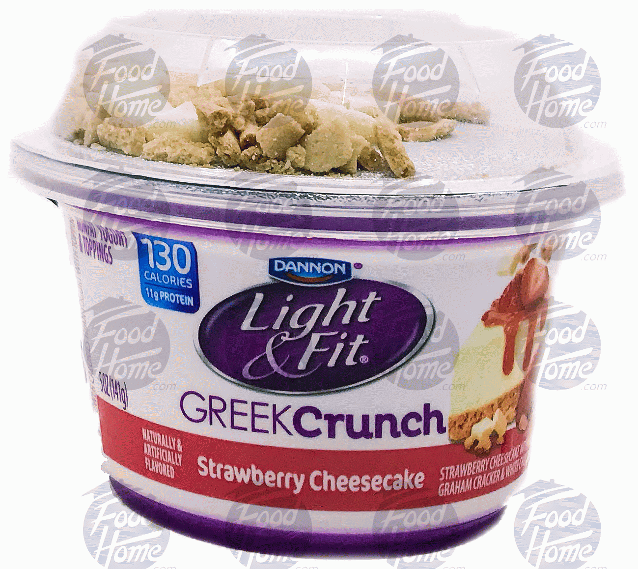 Dannon Light & Fit strawberry cheesecake greek crunch yogurt, cup Full-Size Picture